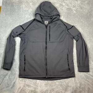 Vertx Firebase Full Zip Hoodie Mens XL Tactical Grey Water Resistant Workwear